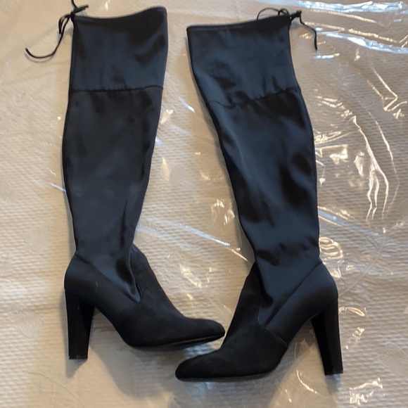 Charles David knee high  suede boots approx 3 1/2” heel, size  9 1/2 - Picture 2 of 12